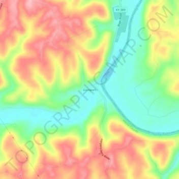 Lockport地形图、海拔、地势
