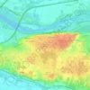 Le Haut des Bredins地形图、海拔、地势