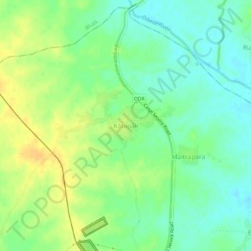 Katapali地形图、海拔、地势