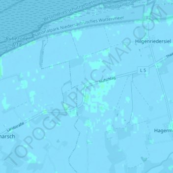 Hufschlag地形图、海拔、地势