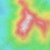 七娘山地形图、海拔、地势