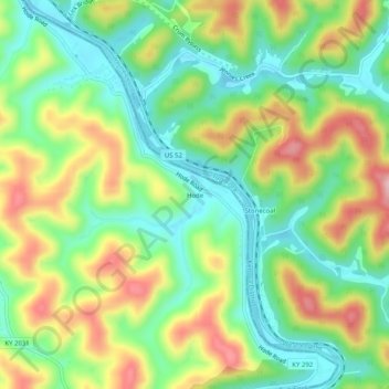 Hode地形图、海拔、地势