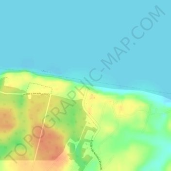 Açutuba地形图、海拔、地势