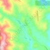 Brooktrails地形图、海拔、地势