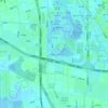 津滨时代社区地形图、海拔、地势