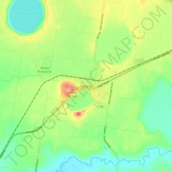 Terang地形图、海拔、地势