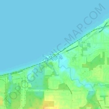 Beaver Park地形图、海拔、地势