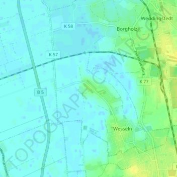 Wildpfal地形图、海拔、地势