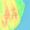 Makunduchi地形图、海拔、地势