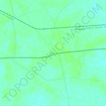 Chutia地形图、海拔、地势