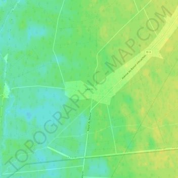 Lauros地形图、海拔、地势