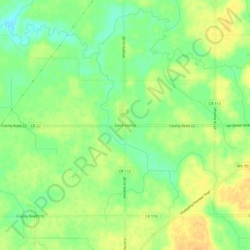 Saint Henry地形图、海拔、地势