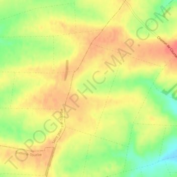 Fond de Bouleva地形图、海拔、地势