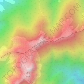 Pico do Marinzinho地形图、海拔、地势