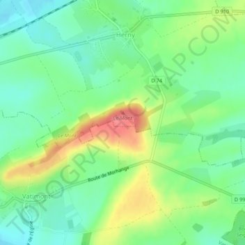 Grande Babylonne地形图、海拔、地势