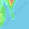 Otter Cliffs地形图、海拔、地势