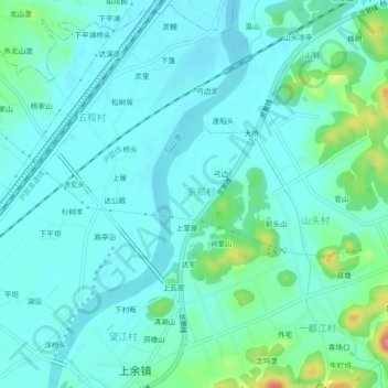 航头地形图、海拔、地势