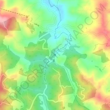 Chorro Clarín地形图、海拔、地势