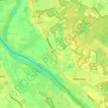 Hengeland地形图、海拔、地势