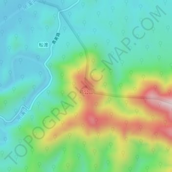 鸡公山地形图、海拔、地势