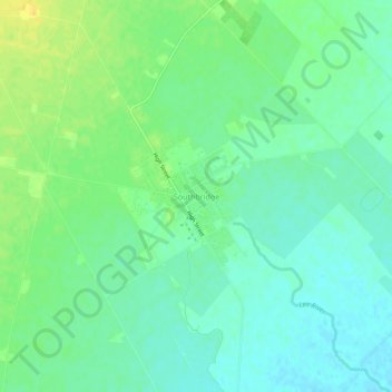 Southbridge地形图、海拔、地势