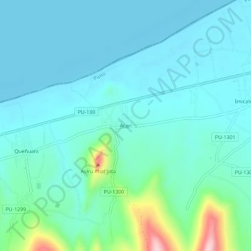 Acari地形图、海拔、地势