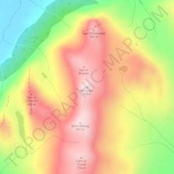 Ben Loyal地形图、海拔、地势