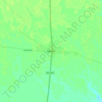 Banda地形图、海拔、地势