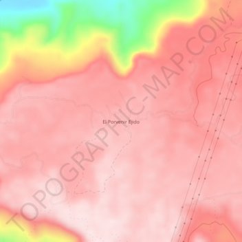 El Porvenir Ejido地形图、海拔、地势