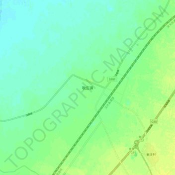 耿庄镇地形图、海拔、地势
