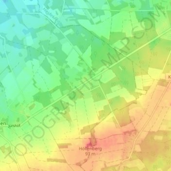 Drögenbostel地形图、海拔、地势