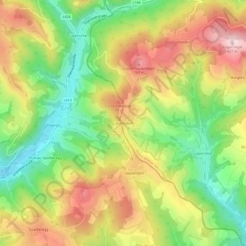 Ulrichsdorf地形图、海拔、地势