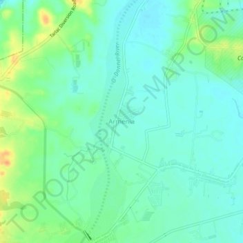 Armenia地形图、海拔、地势