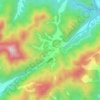 新茶村地形图、海拔、地势