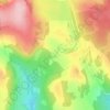 Cascade du Saltou地形图、海拔、地势