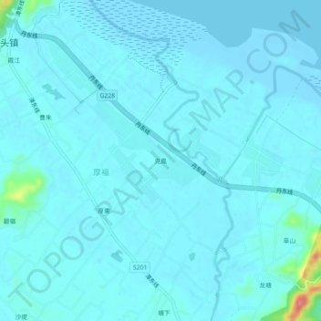 克鳳地形图、海拔、地势