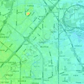 将台乡地形图、海拔、地势