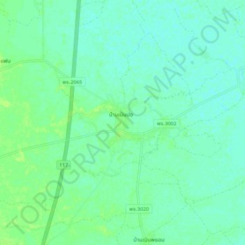 Noen Po地形图、海拔、地势