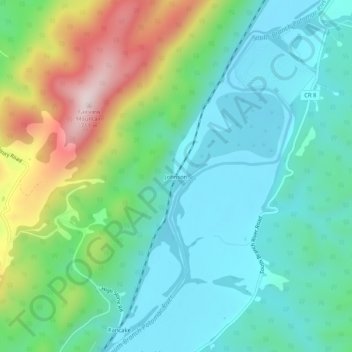 Johnson地形图、海拔、地势