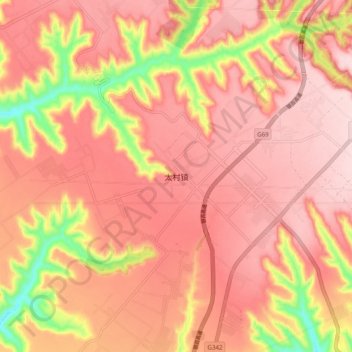 太村镇地形图、海拔、地势