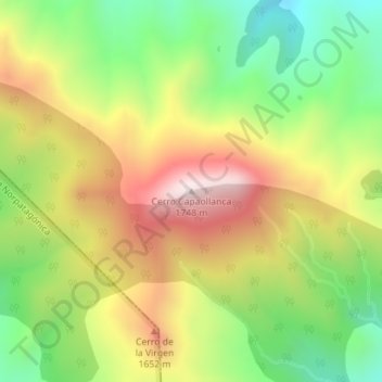 Cerro Capaollanca地形图、海拔、地势