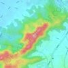 六片山地形图、海拔、地势