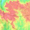 Midlothian地形图、海拔、地势
