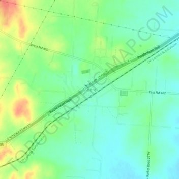 Moore地形图、海拔、地势