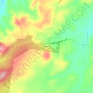 Tent Hill地形图、海拔、地势