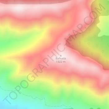 Sierra Morena地形图、海拔、地势