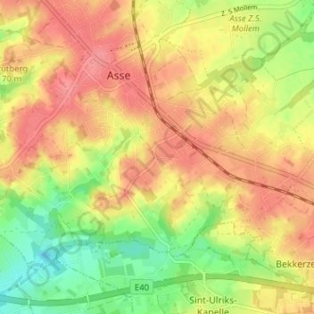 Tenberg地形图、海拔、地势