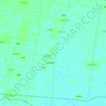 魏庄地形图、海拔、地势