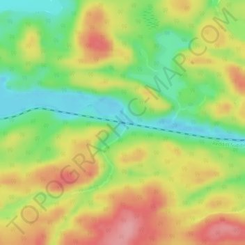 Favel地形图、海拔、地势