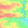 Breillet地形图、海拔、地势